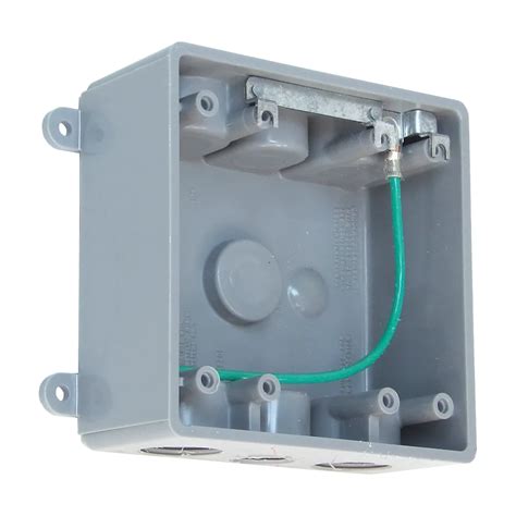 double gang weatherproof electrical box|2 gang outlet with grounding.